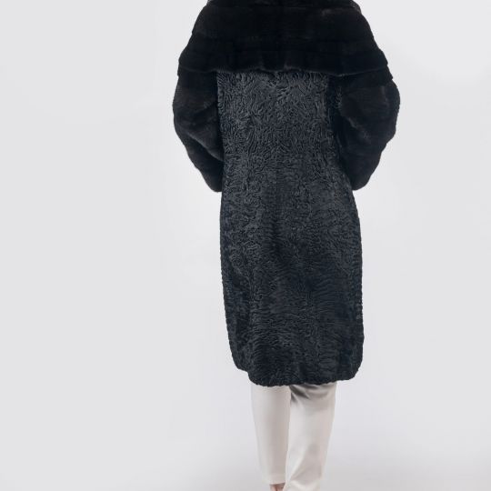 Black Astrakhan Fur Coat