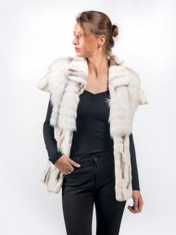 Platinum Arctic Fox Fur Vest
