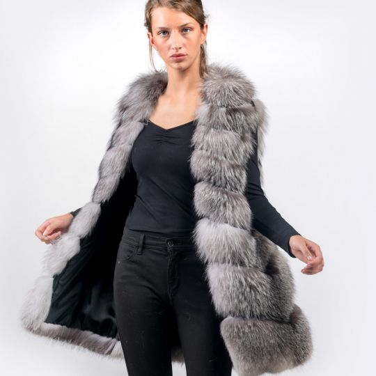 Elegant Fox Fur Vest