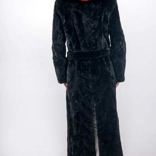 Black Sheared Mink Fur Coat