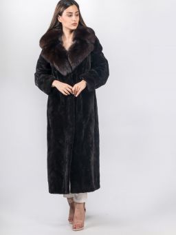 Dark Brown Mink Fur Coat