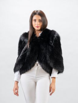 Special Black Fox Fur Cape
