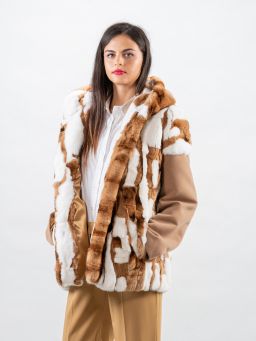 Hooded Orylag Fur Jacket