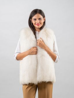 Bridal Fox Fur Vest