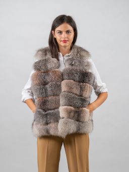 Real Frost Fox Fur Vest