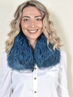 Special Turquoise Fox Fur Collar