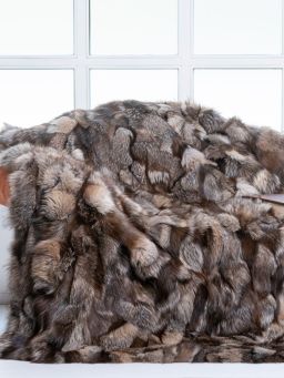 Scadinavian Mink Fur Throw Blanket